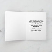 Fijne verjaardag van de hond - Beste Oosterse hond Kaart (Binnen)