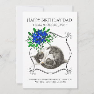 Fijne verjaardag van de kat-feestdag feestdagenkaart