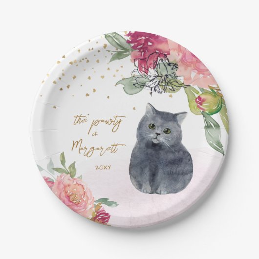 Fijne verjaardag van de liefhebbende afbeelding va papieren bordje (Voorkant)