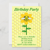 Fijne verjaardag van de verjaardag van de verjaard magnetische uitnodiging (Voorkant)