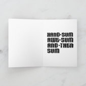 Fijne verjaardag van de wet bedankkaart (Binnen)