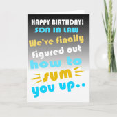 Fijne verjaardag van de wet kaart (Voorkant)