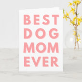 Fijne verjaardag van Dog, beste hond ooit Kaart (Gele Bloem)