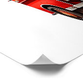 Fijne verjaardag van Red Firetruck Child Poster (Hoek)