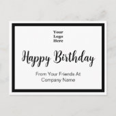 Fijne verjaardag van uw vrienden in de zakenwereld briefkaart (Voorkant)