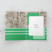 Fijne verjaardag vandaag 80 heet groene grijs kaart (Binnen)