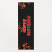 Fijne verjaardag vieren met een mooie dag yogamat (Voorkant)