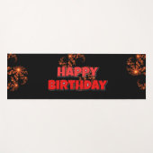 Fijne verjaardag vieren met een mooie dag yogamat (Voorkant (horizontaal))