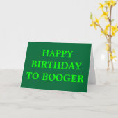 FIJNE VERJAARDAG VOOR BOOGER KAART (Gele Bloem)