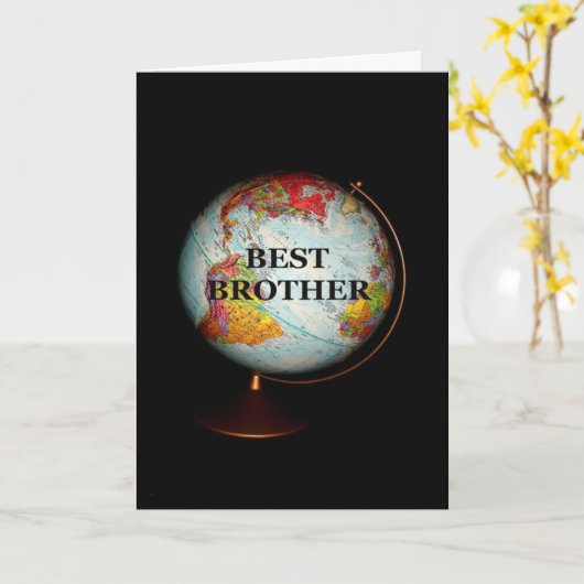 Fijne verjaardag voor de beste broer op aarde! kaart (Gele Bloem)