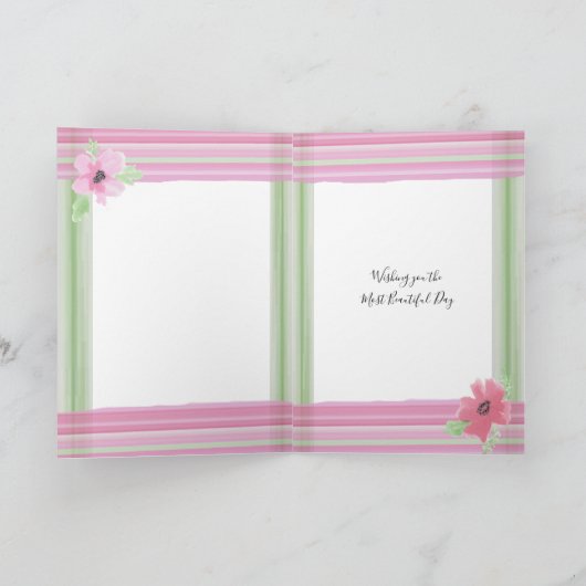 Fijne verjaardag voor de beste grootmoeder kaart (Binnen)