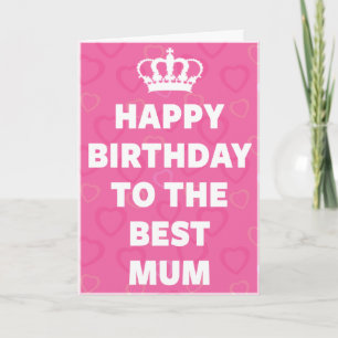 Fijne verjaardag voor de beste mama kaart