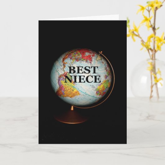 Fijne verjaardag voor de beste nichtje op aarde! kaart (Gele Bloem)