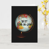 Fijne verjaardag voor de beste schoonzoon op aarde kaart (Gele Bloem)