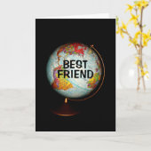 Fijne verjaardag voor de beste vriend op aarde! kaart (Gele Bloem)