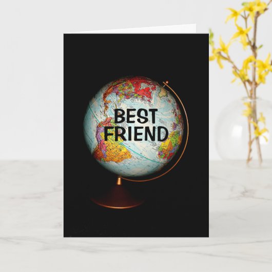 Fijne verjaardag voor de beste vriend op aarde! kaart (Gele Bloem)