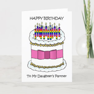 Fijne verjaardag voor de Lesbische partner van Dau Feestdagen Kaart