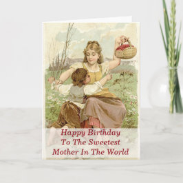Fijne verjaardag voor de liefste moeder ter wereld kaart