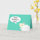 Fijne verjaardag voor de ooi! schapenkaart kaart (Gele Bloem)