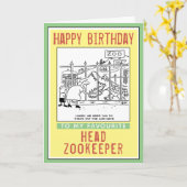 Fijne verjaardag voor een dierenverzorger. kaart (Gele Bloem)