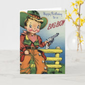 Fijne verjaardag voor een grote jongen kaart (Gele Bloem)