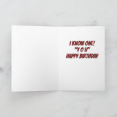 FIJNE VERJAARDAG VOOR EEN IDEALE MEDEWERKER KAART (Binnen)