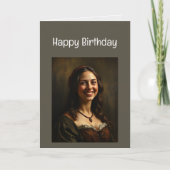 Fijne verjaardag voor een leuke vrouw kaart (Voorkant)