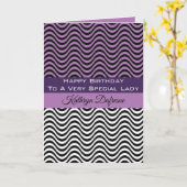 Fijne verjaardag voor een speciale vrouw op persoo kaart (Gele Bloem)