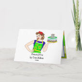 Fijne verjaardag voor hem of haar, Pop Art Retro L Kaart (Achterkant)