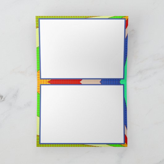 Fijne verjaardag voor hem of haar, Pop Art Retro L Kaart (Binnen)