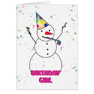 Fijne verjaardag voor het meisje van de verjaardag