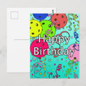 Fijne verjaardag voor je favoriete Pickleball Play Briefkaart (Voorkant / Achterkant)