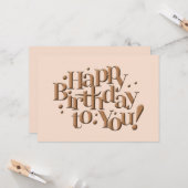 Fijne verjaardag voor je Kaart (Voorkant / Achterkant in situ)