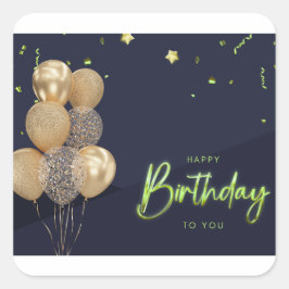 Fijne verjaardag voor je sticker