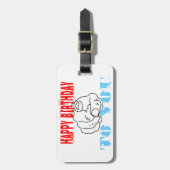 Fijne verjaardag voor jou bagagelabel (Voorkant verticaal)