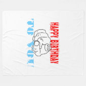 Fijne verjaardag voor jou fleece deken (Voorkant (Horizontaal))