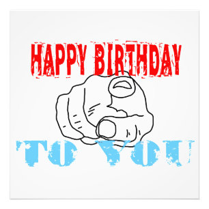 Fijne verjaardag voor jou foto afdruk