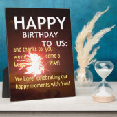 Fijne verjaardag voor jou fotoplaat (Zijkant)