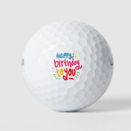 Fijne verjaardag voor jou golfballen