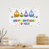 Fijne verjaardag voor jou, Hoot Owls, Poster (Keuken)