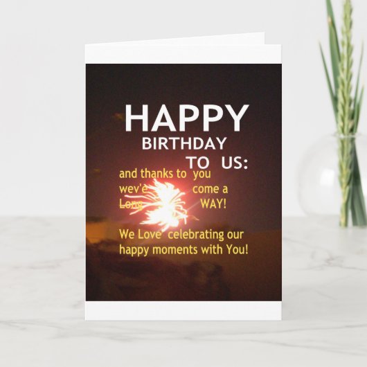 Fijne verjaardag voor jou kaart (Voorkant)