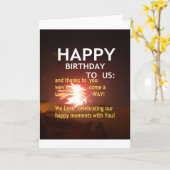 Fijne verjaardag voor jou kaart (Gele Bloem)