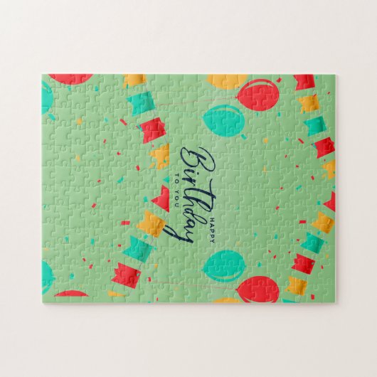 Fijne verjaardag voor jou legpuzzel (Horizontaal)