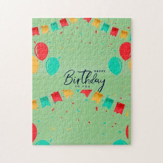 Fijne verjaardag voor jou legpuzzel (Verticaal)