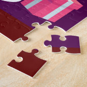 Fijne verjaardag voor jou legpuzzel (Zijkant)