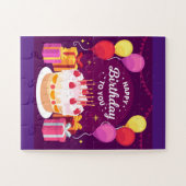 Fijne verjaardag voor jou legpuzzel (Horizontaal)