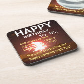 Fijne verjaardag voor jou onderzetter (Linkerzijde)