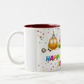 Fijne verjaardag voor jou, Owls, Tweekleurige Koffiemok (Links)