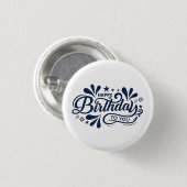 Fijne verjaardag voor jou- ronde button 3,2 cm (Voorkant /achterkant)