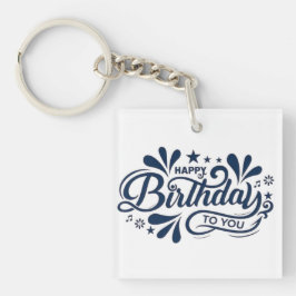 Fijne verjaardag voor jou- sleutelhanger